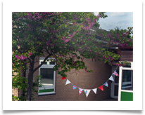OUGHTRINGTON PRIMARY VE DAY 75 BUNTING.JPG - Jan Hodson